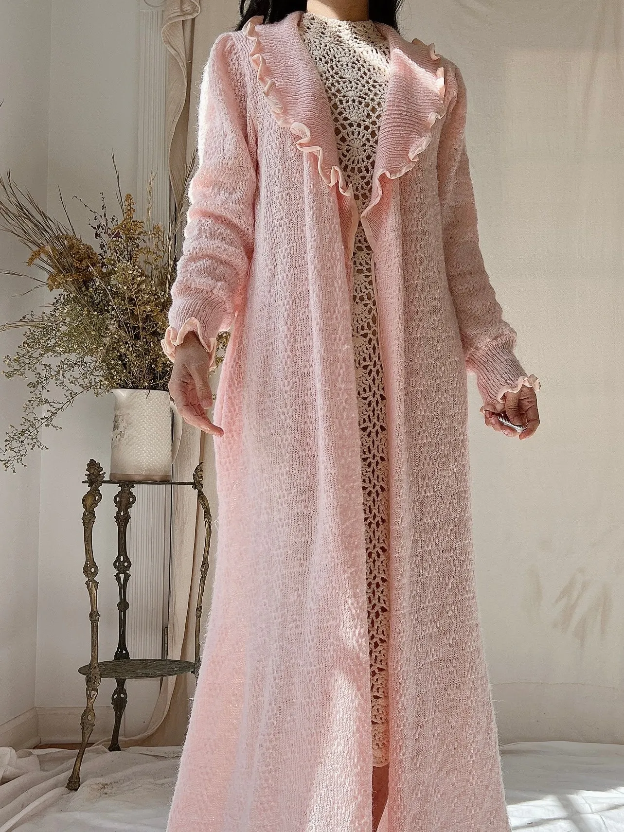 Vintage Christian Dior Mohair Knit Duster - M
