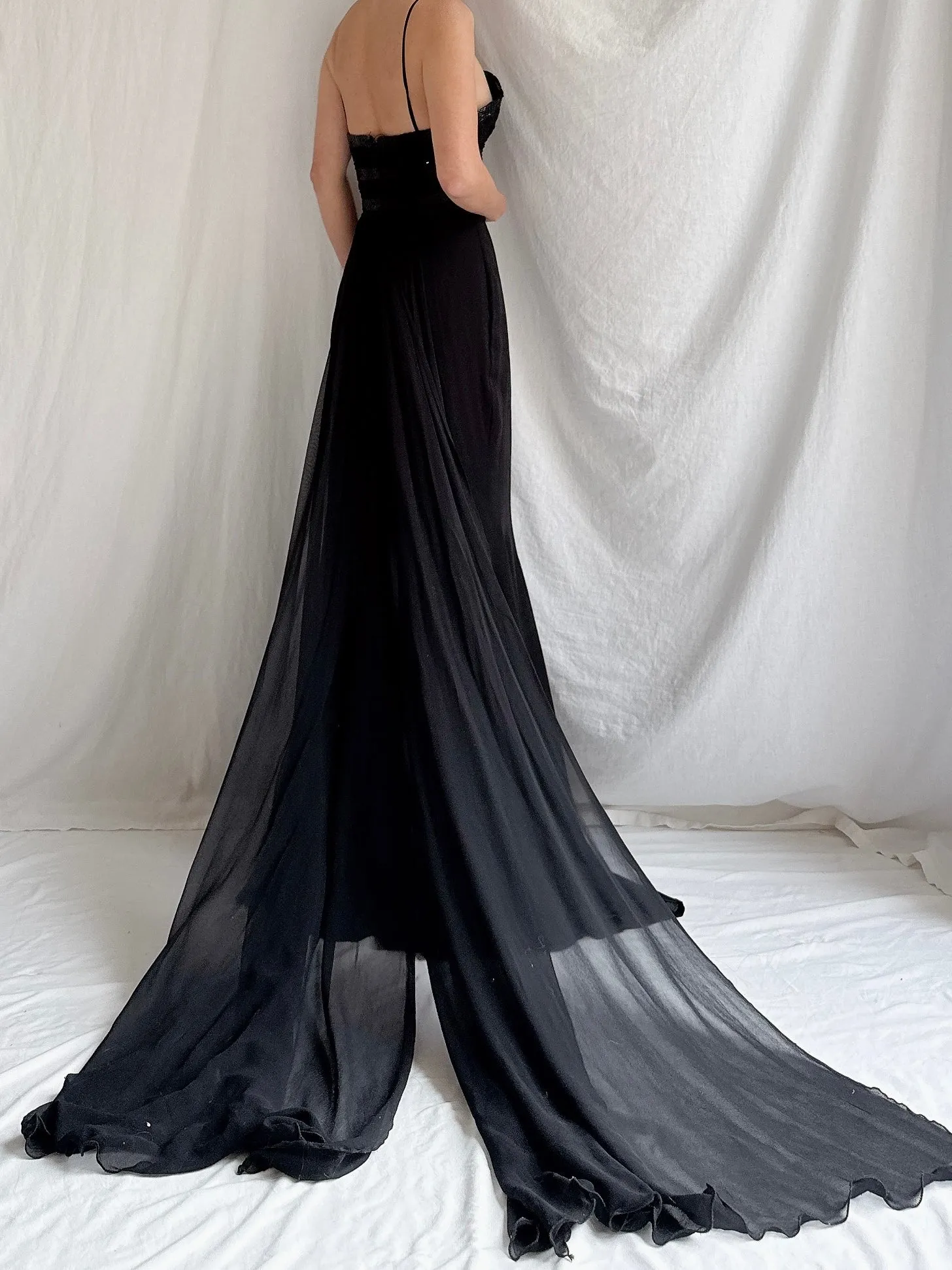 Vintage Claire's Collection Silk Crepe Dress - XS/2