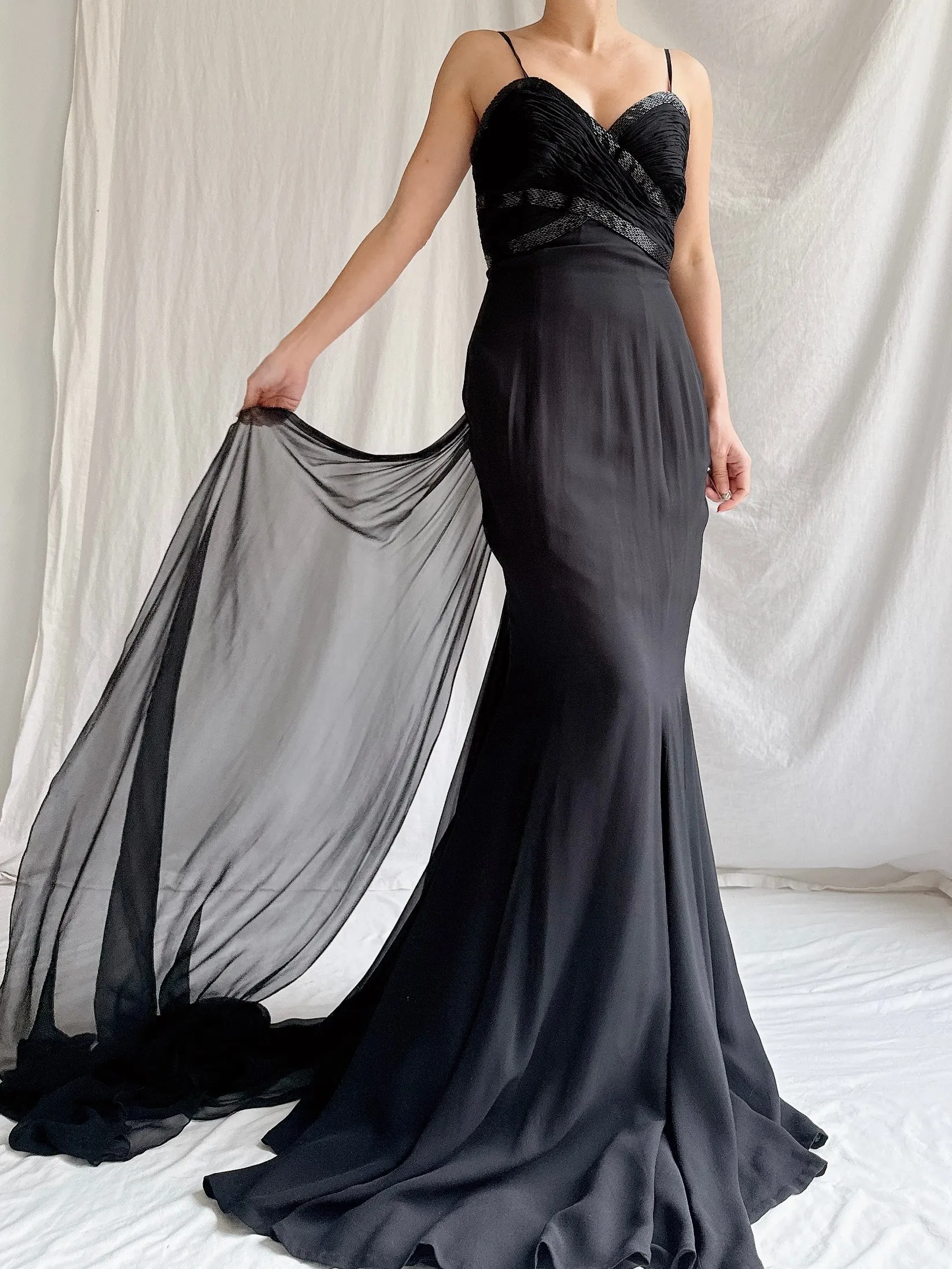 Vintage Claire's Collection Silk Crepe Dress - XS/2