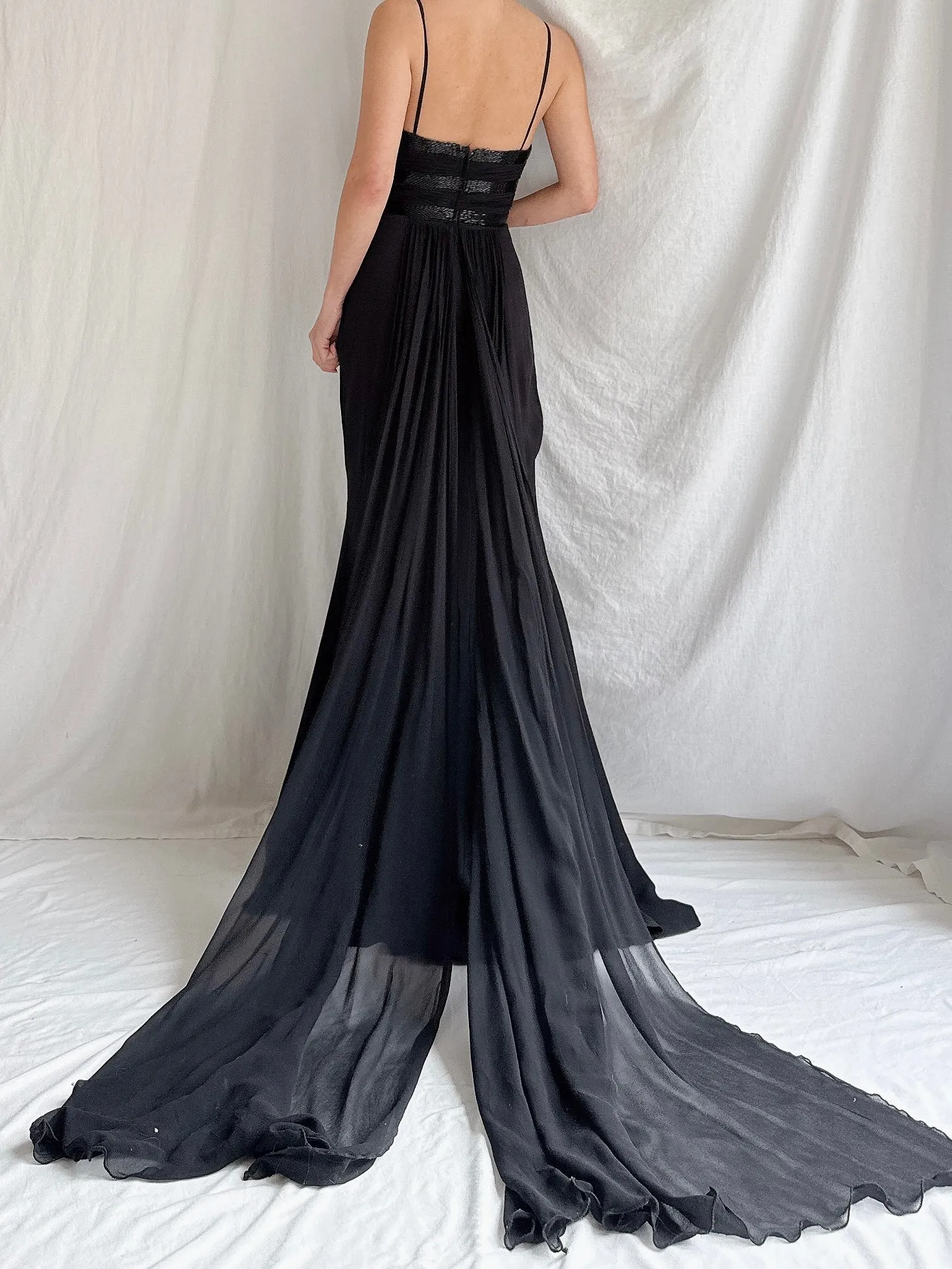 Vintage Claire's Collection Silk Crepe Dress - XS/2