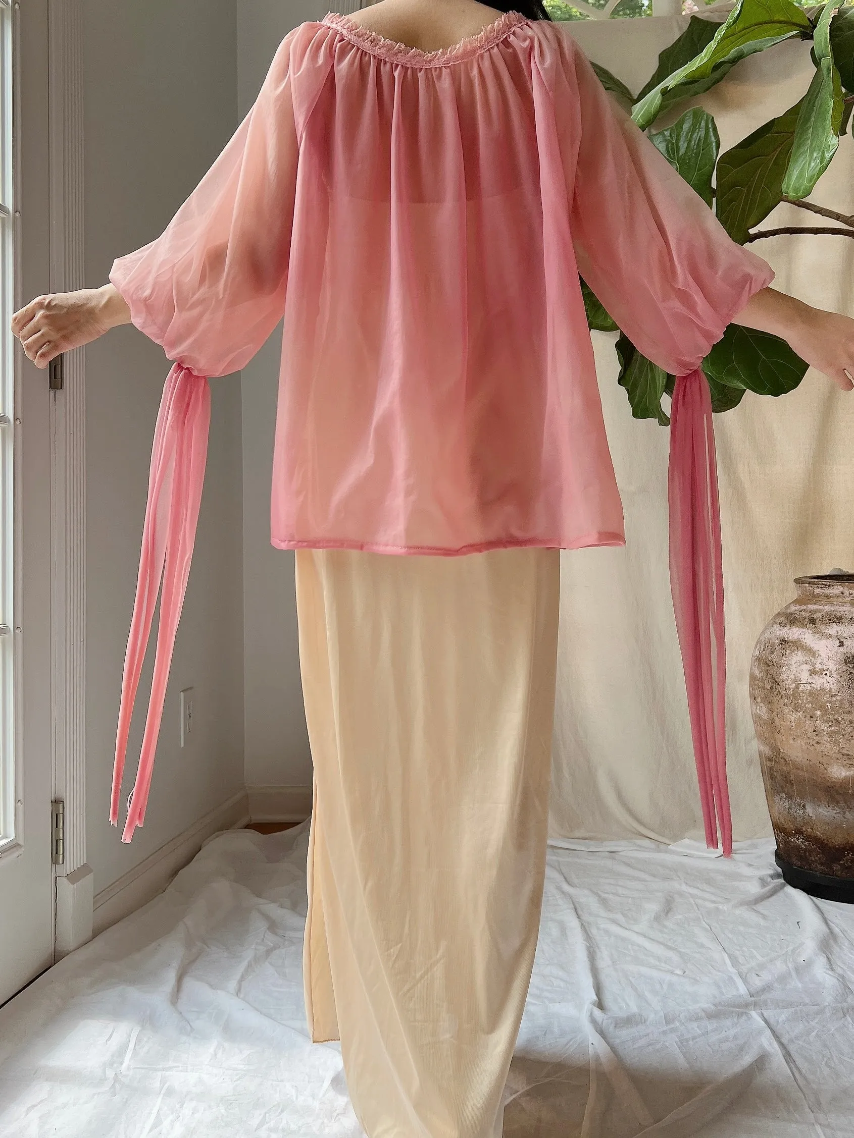 Vintage Nylon Bed Jacket - OSFM