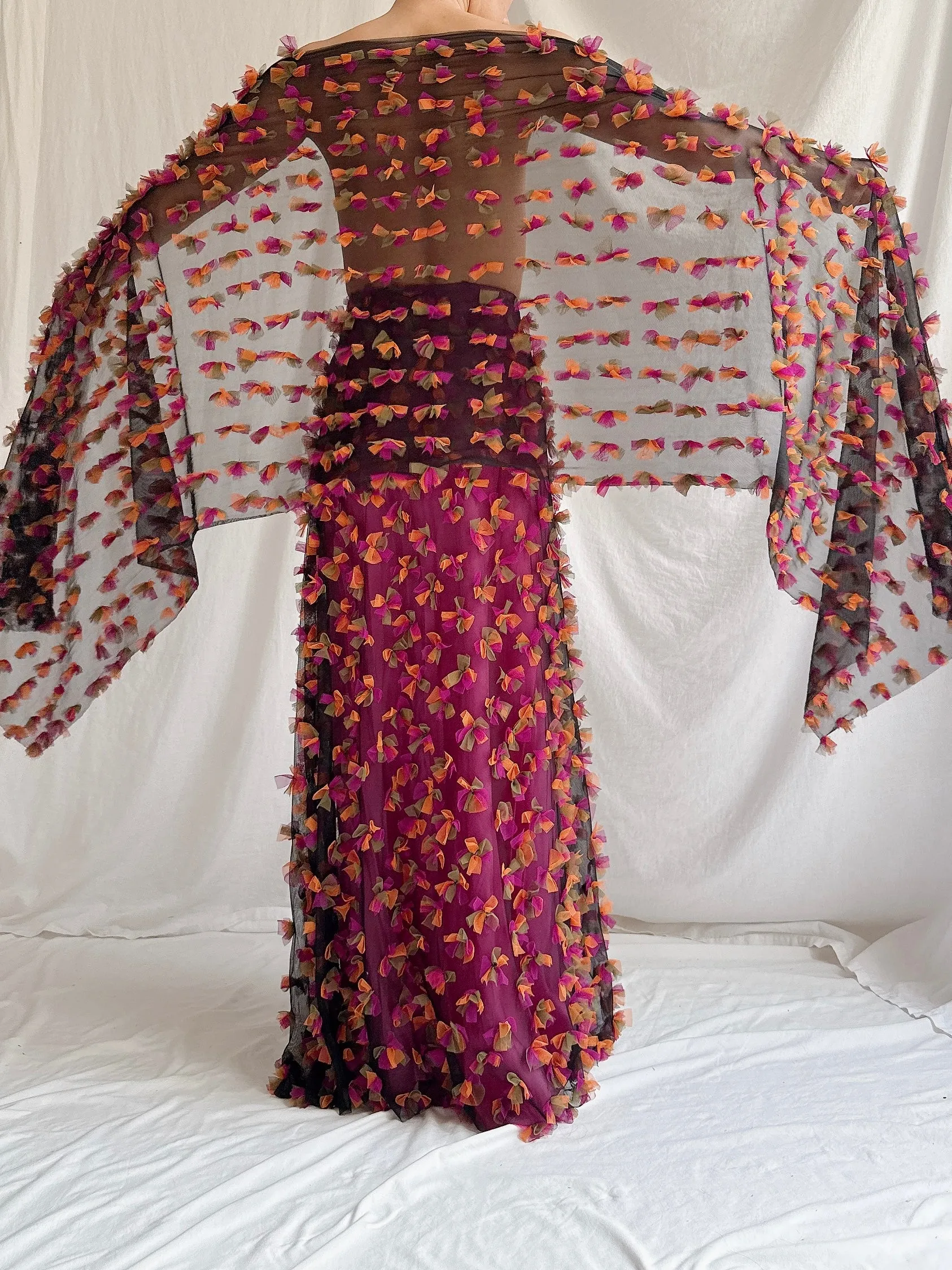 Vintage Petrovitch & Robinson Paris Skirt with Scarf - L/46