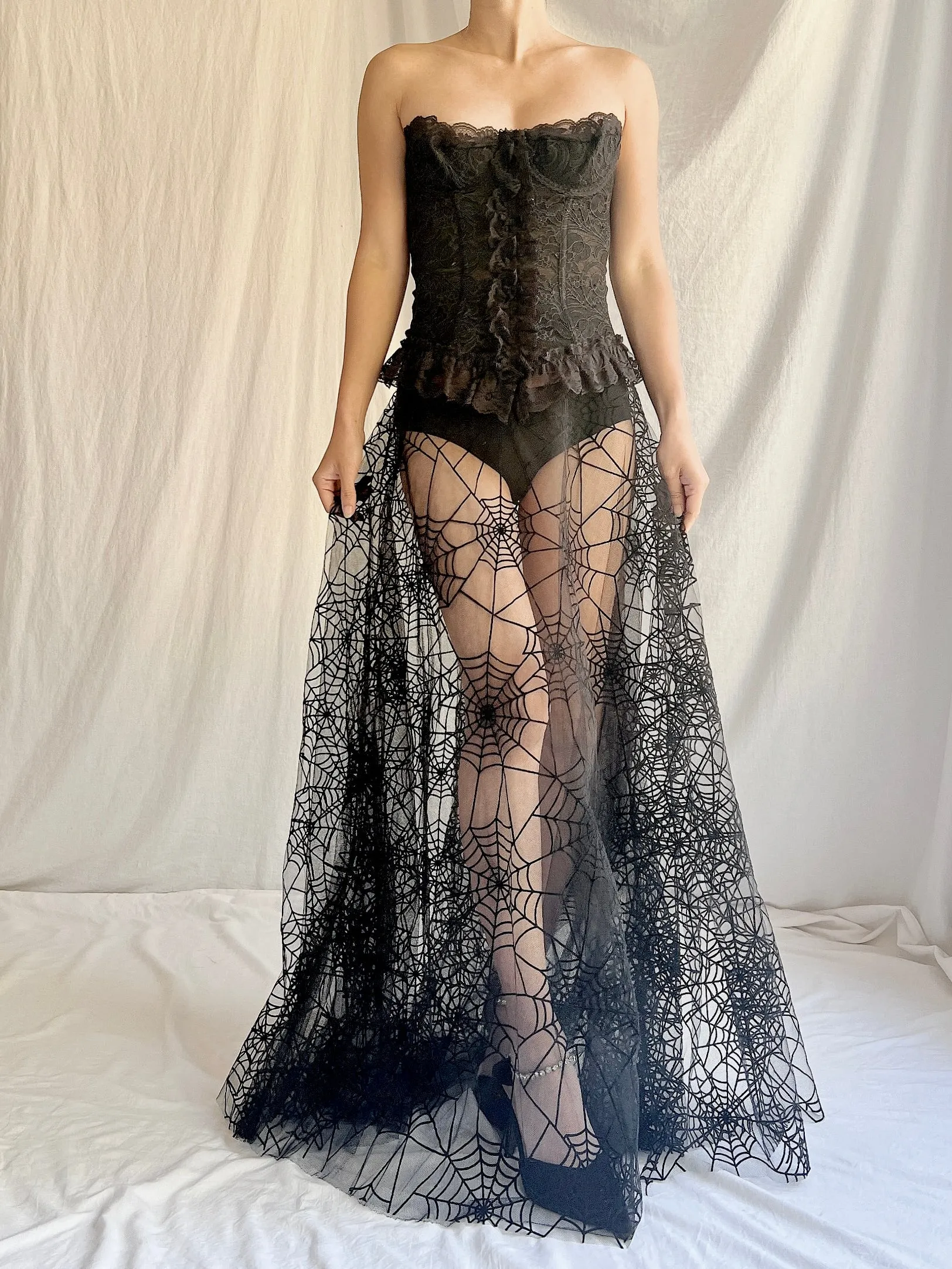 Vintage Petrovitch & Robinson Tulle Web Skirt - M/40