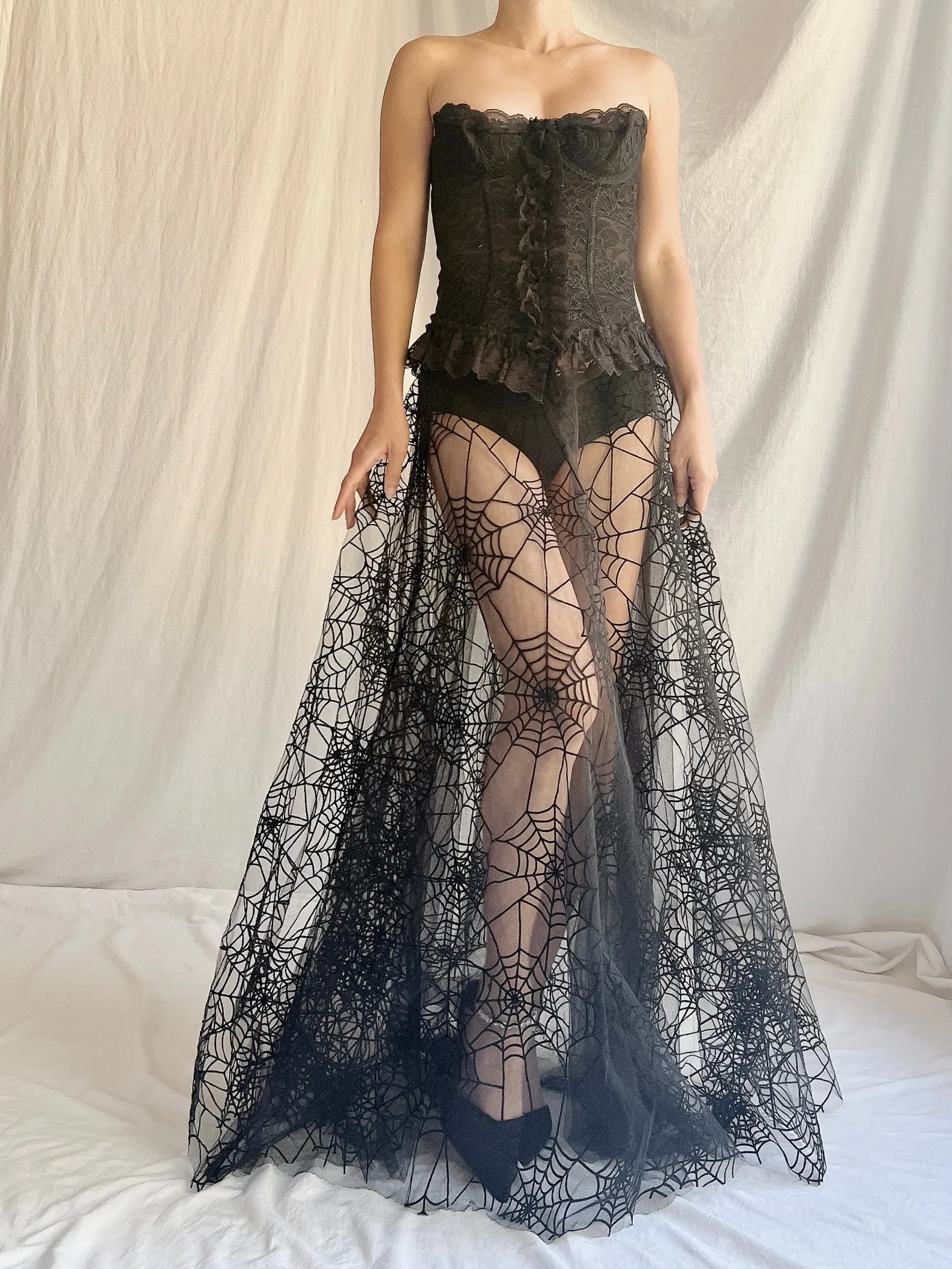 Vintage Petrovitch & Robinson Tulle Web Skirt - M/40