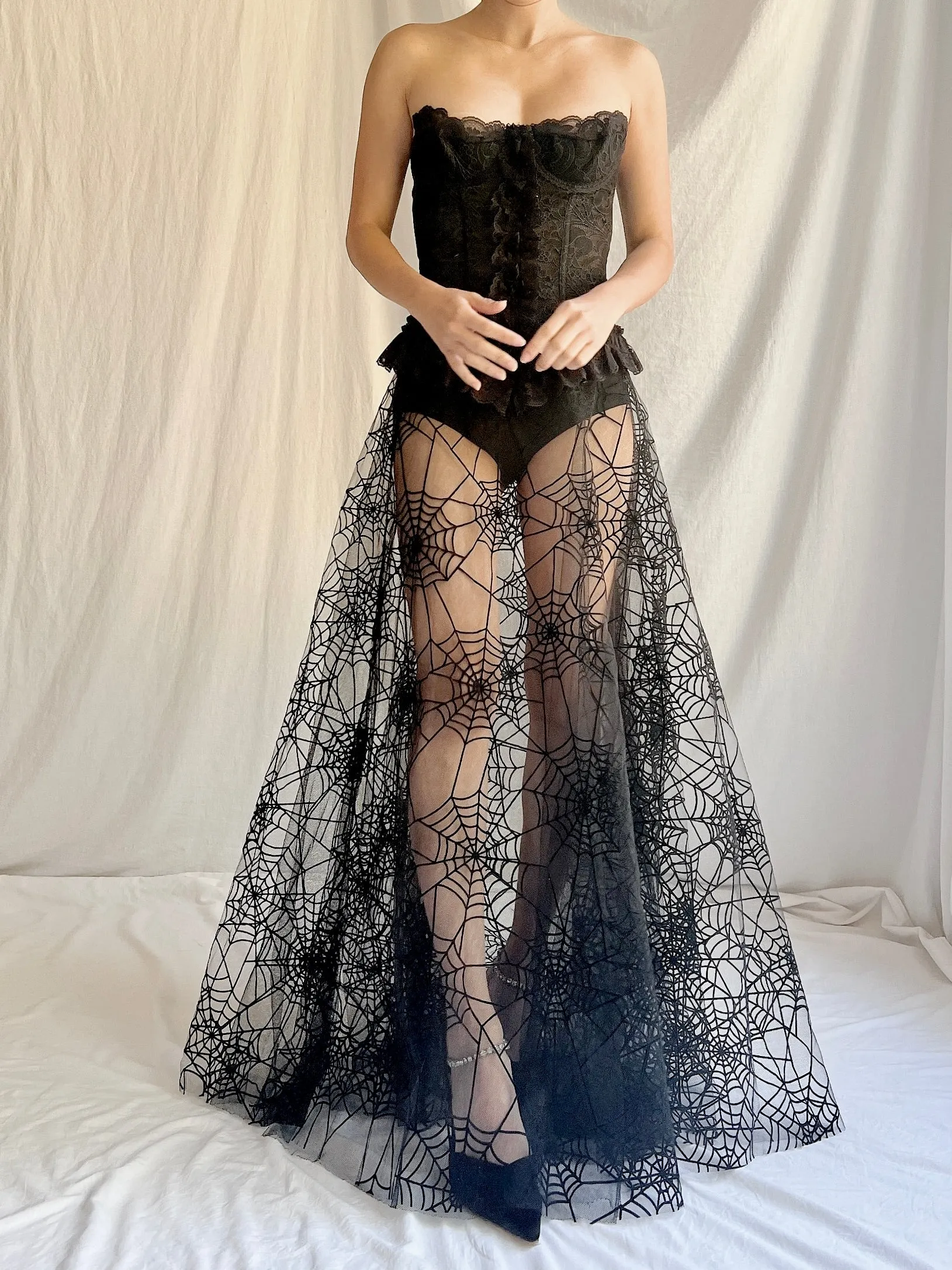 Vintage Petrovitch & Robinson Tulle Web Skirt - M/40