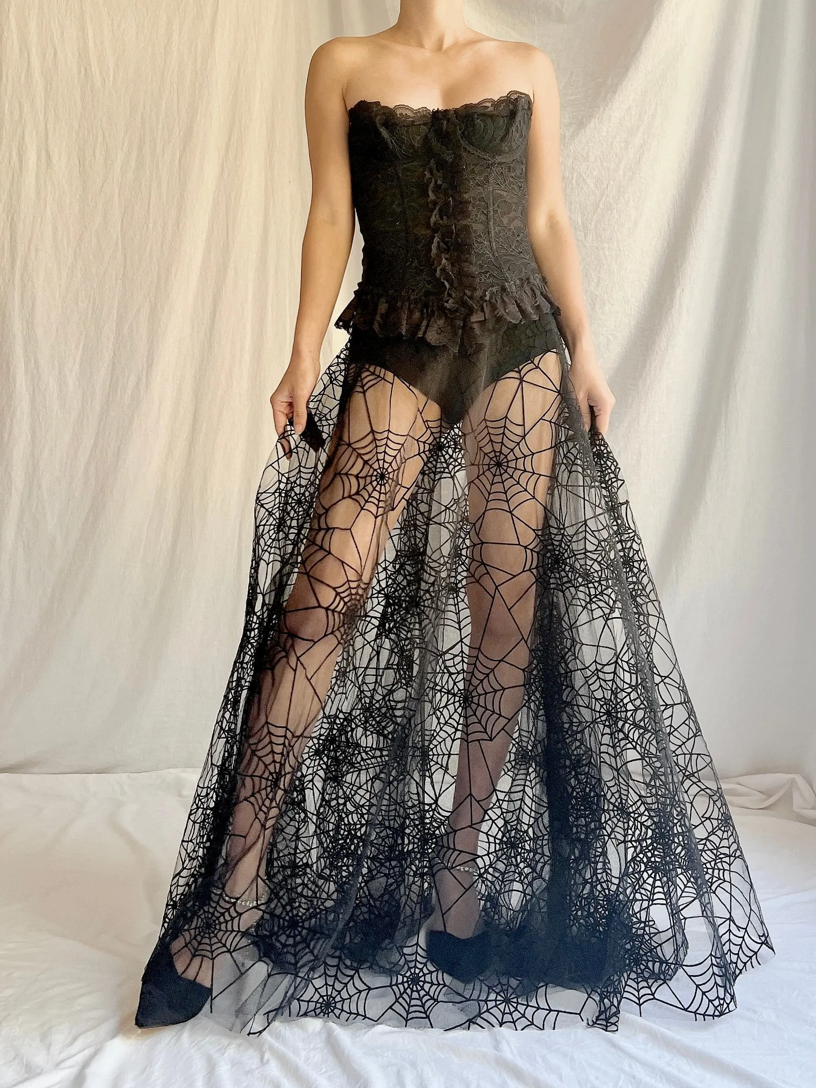 Vintage Petrovitch & Robinson Tulle Web Skirt - M/40