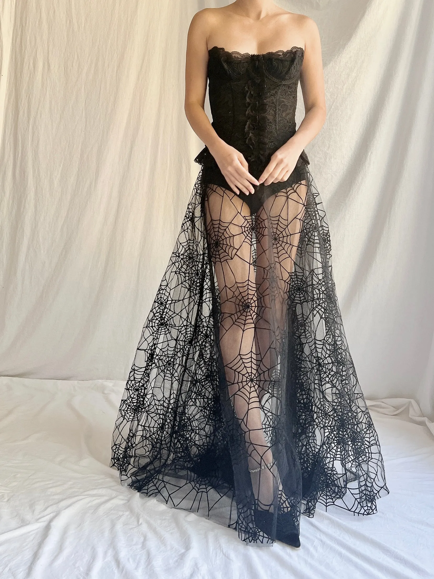 Vintage Petrovitch & Robinson Tulle Web Skirt - M/40