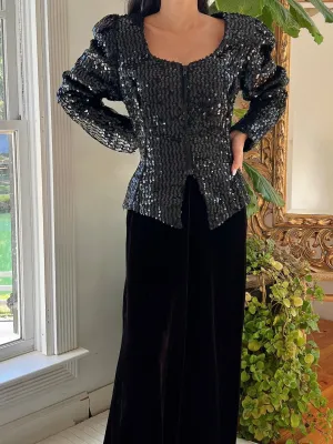 Vintage Sequins Jacket - M