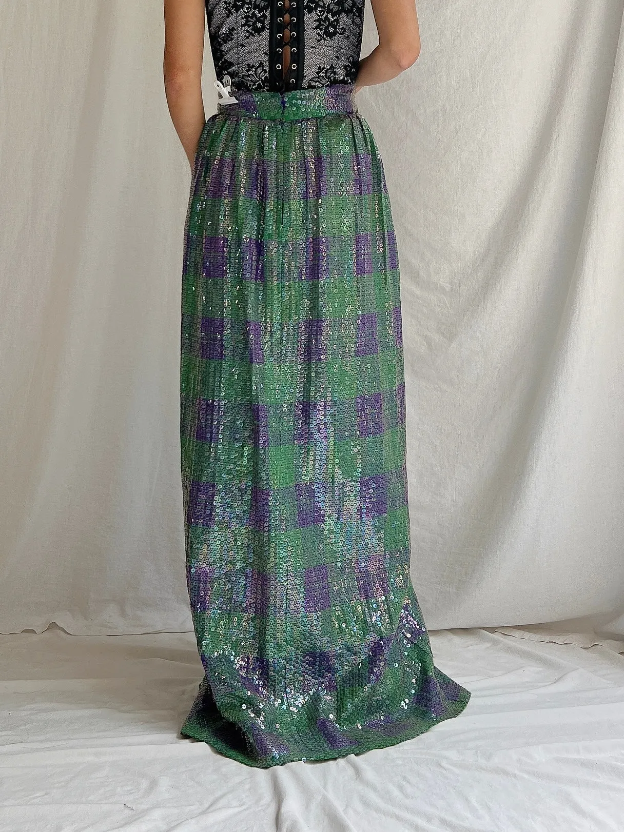 Vintage Sequins Skirt - S