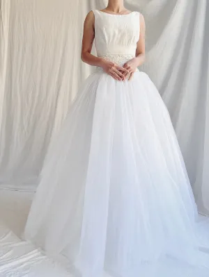 Vintage Silk and Tulle Gown - XS