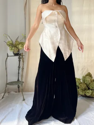Vintage Silk Structured Top - US 2/4