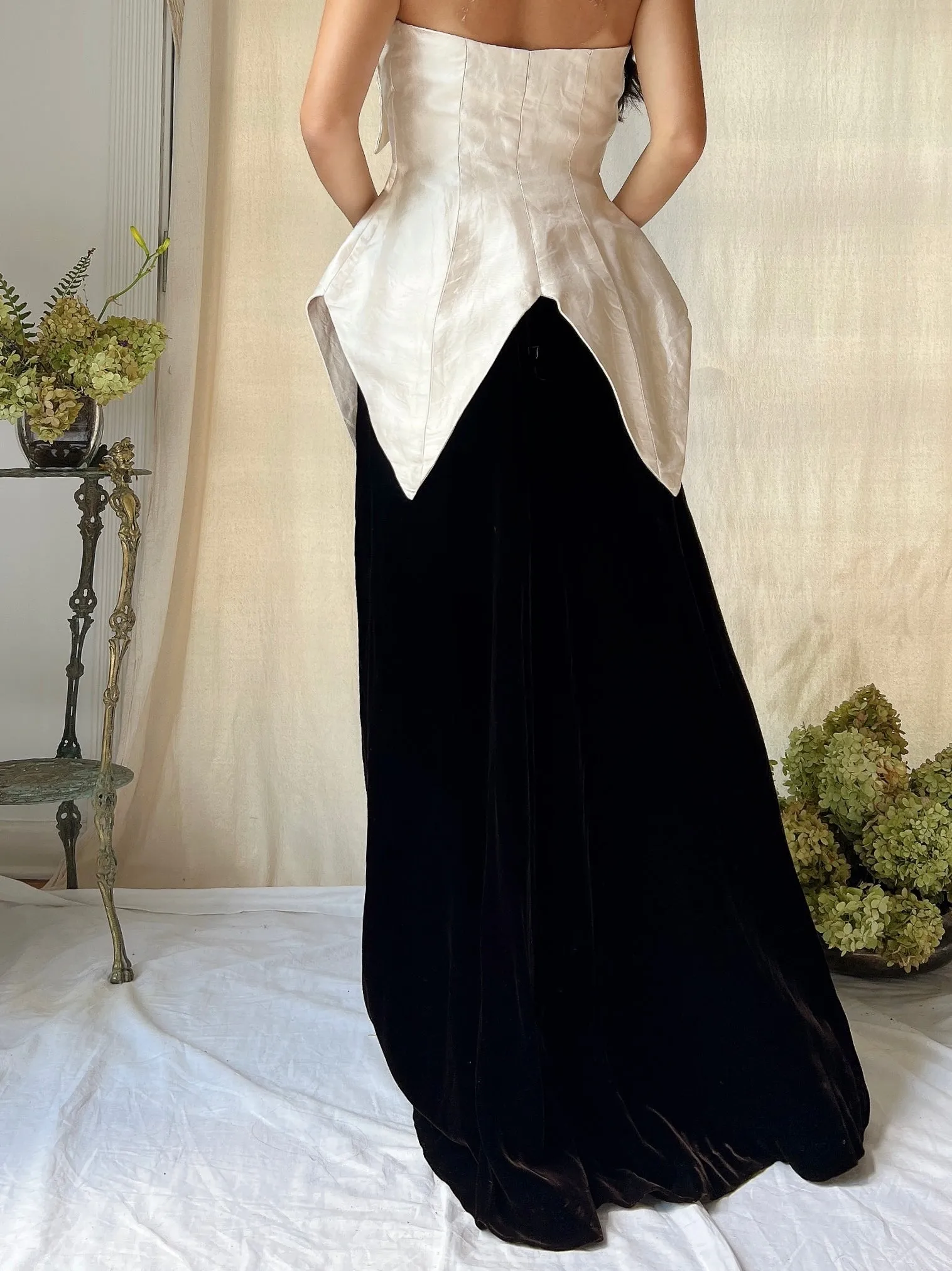 Vintage Silk Structured Top - US 2/4