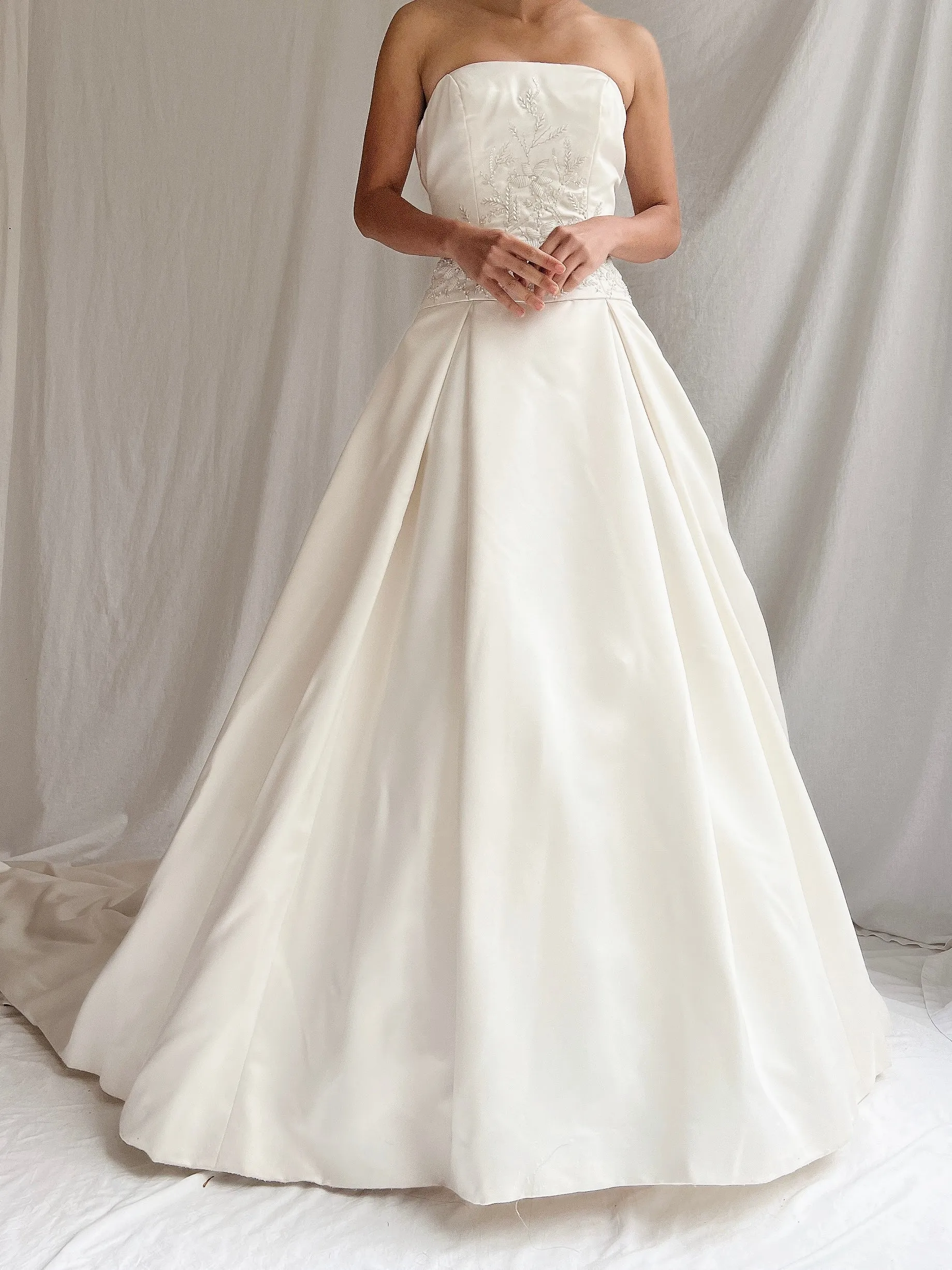 Vintage St. Pucci Satin Dropped Waist Gown - S/4/6