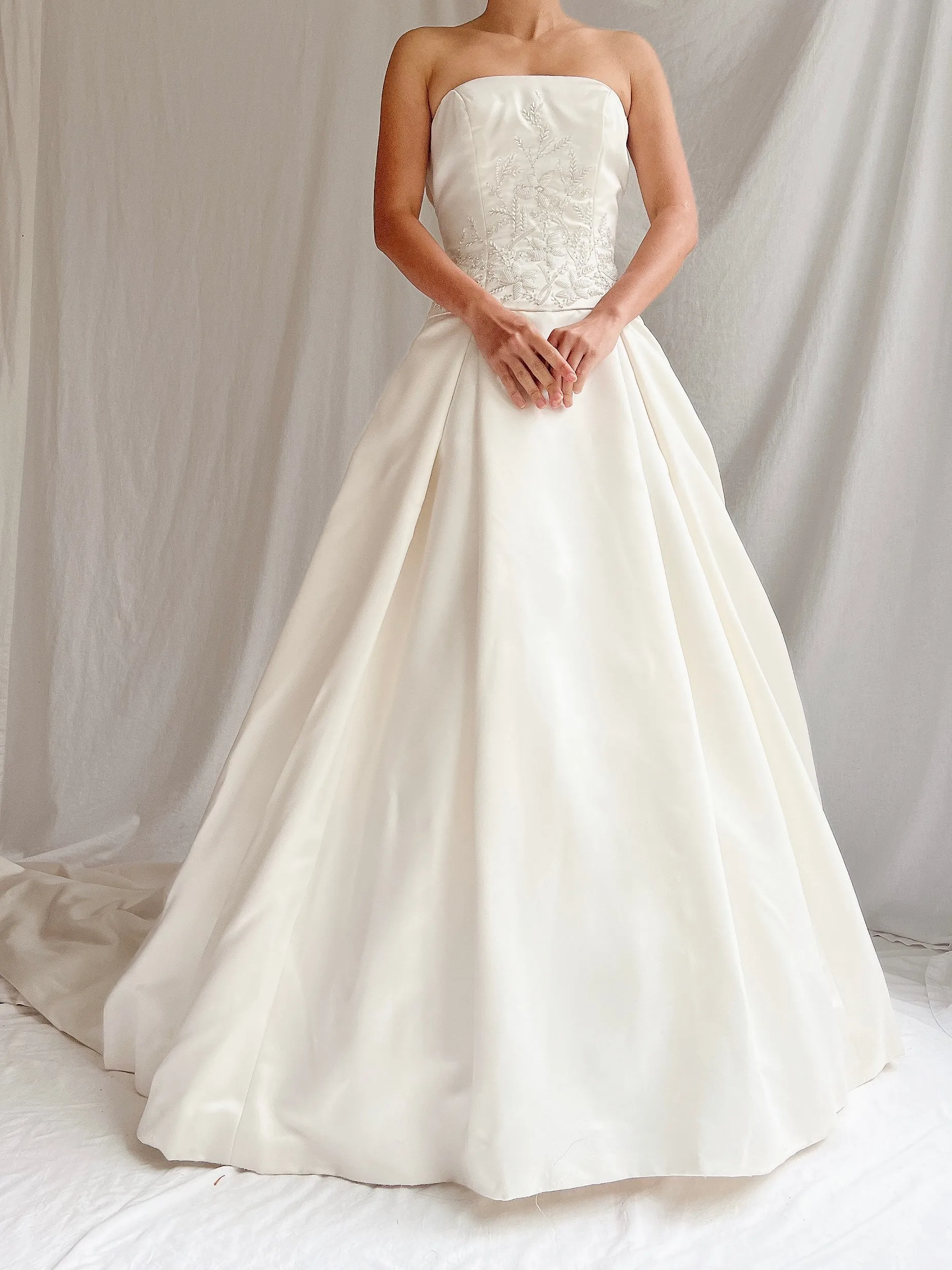 Vintage St. Pucci Satin Dropped Waist Gown - S/4/6