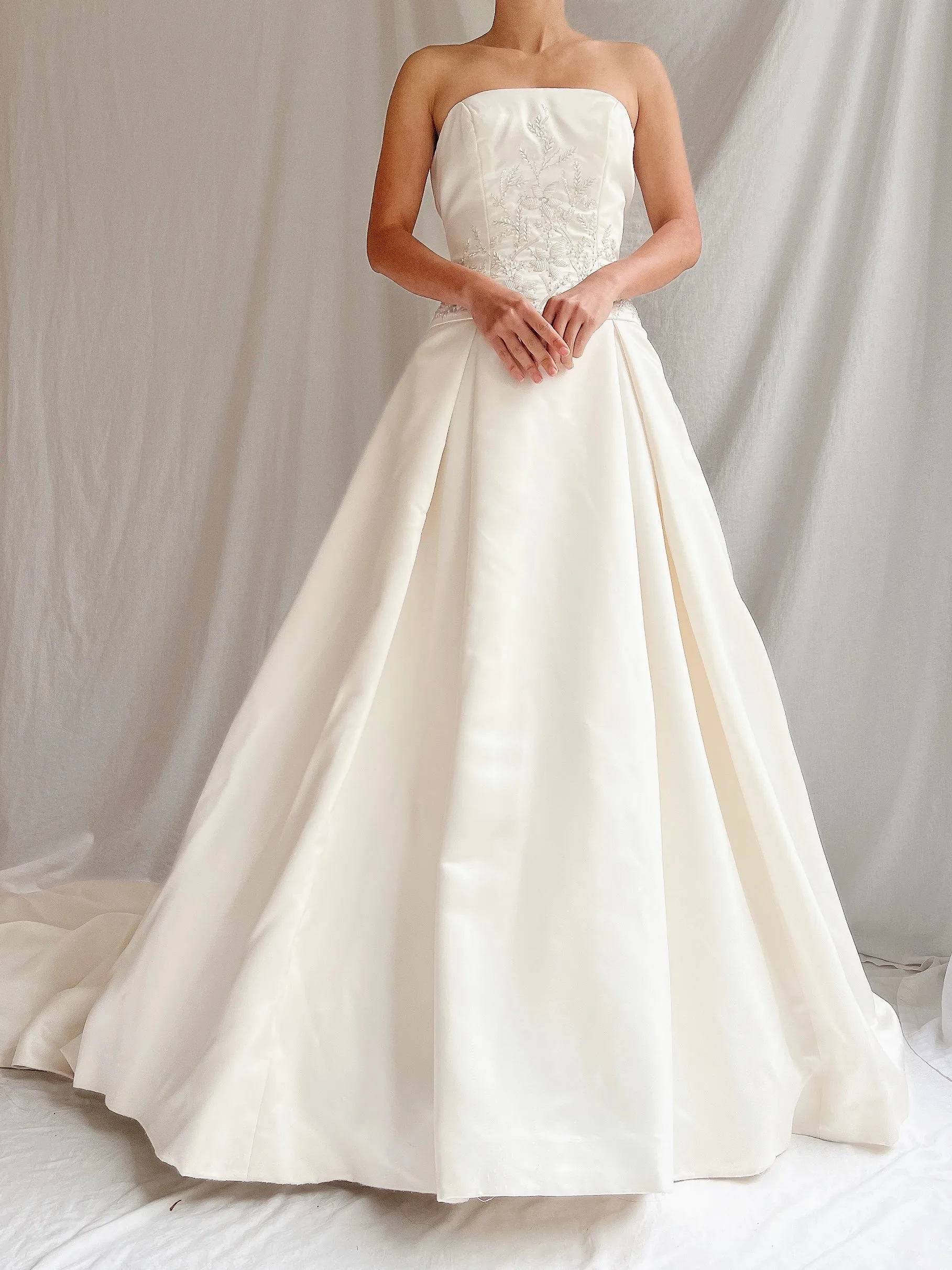 Vintage St. Pucci Satin Dropped Waist Gown - S/4/6