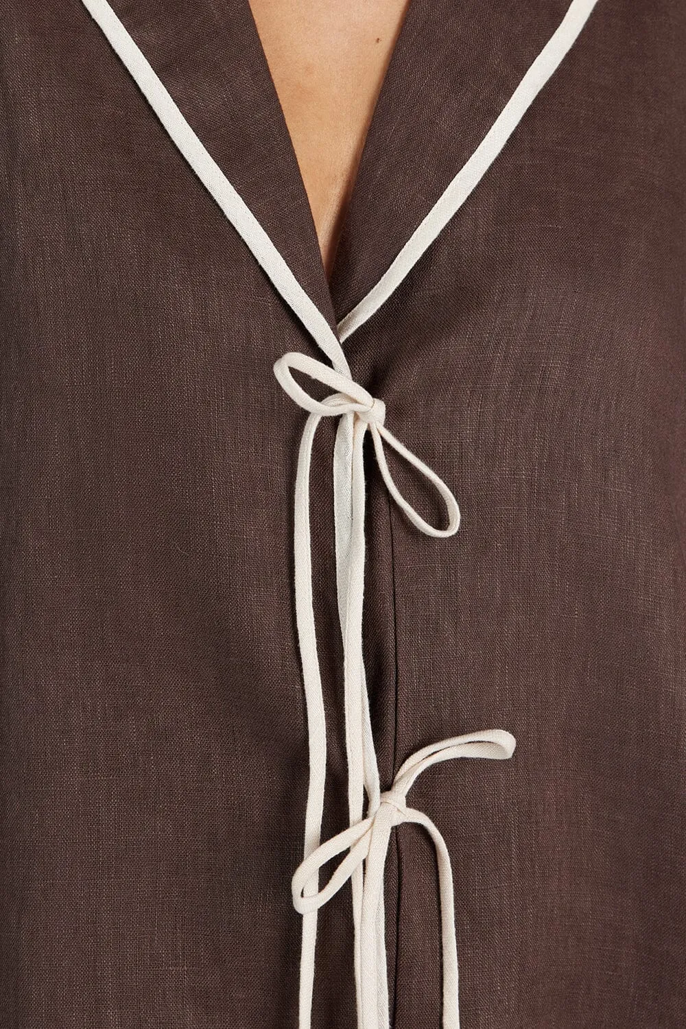 VON CHOC LINEN SHIRT