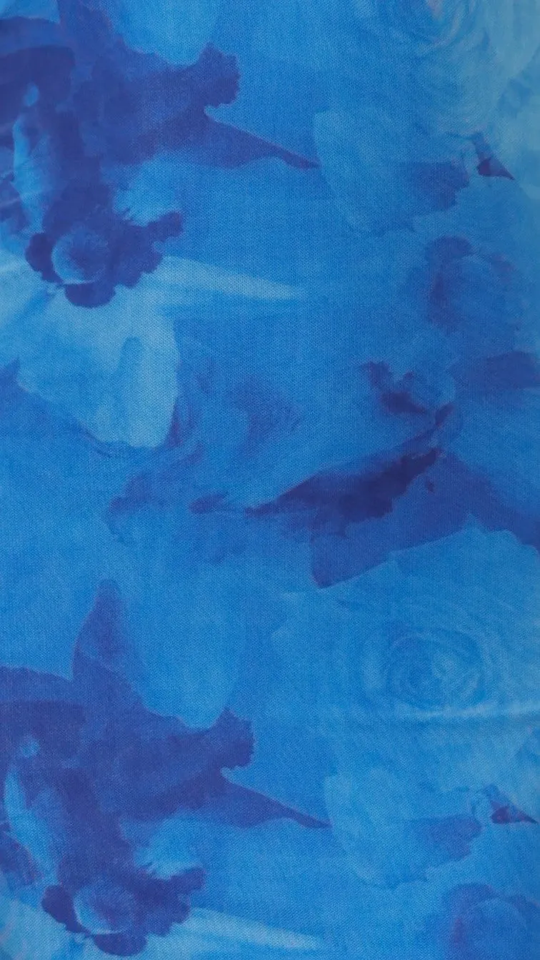 Wafai Maxi Dresses - Blue Floral