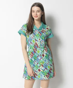 Women's Division Button Up Dress Mint