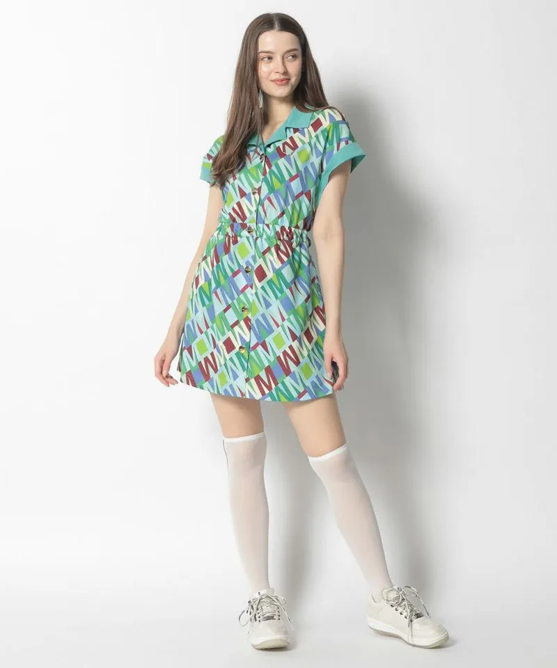 Women's Division Button Up Dress Mint