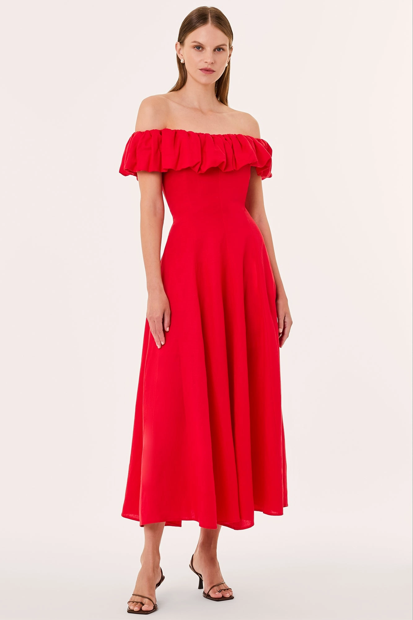 YARA DRESS - SCARLET
