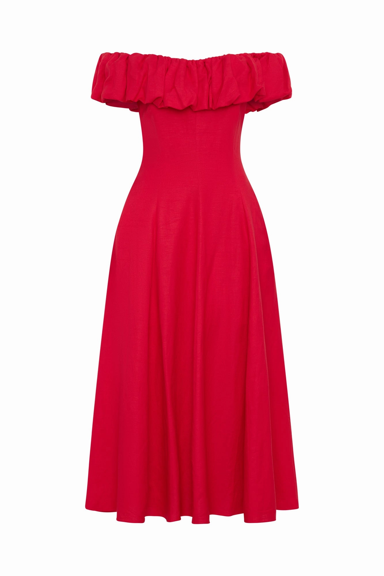 YARA DRESS - SCARLET
