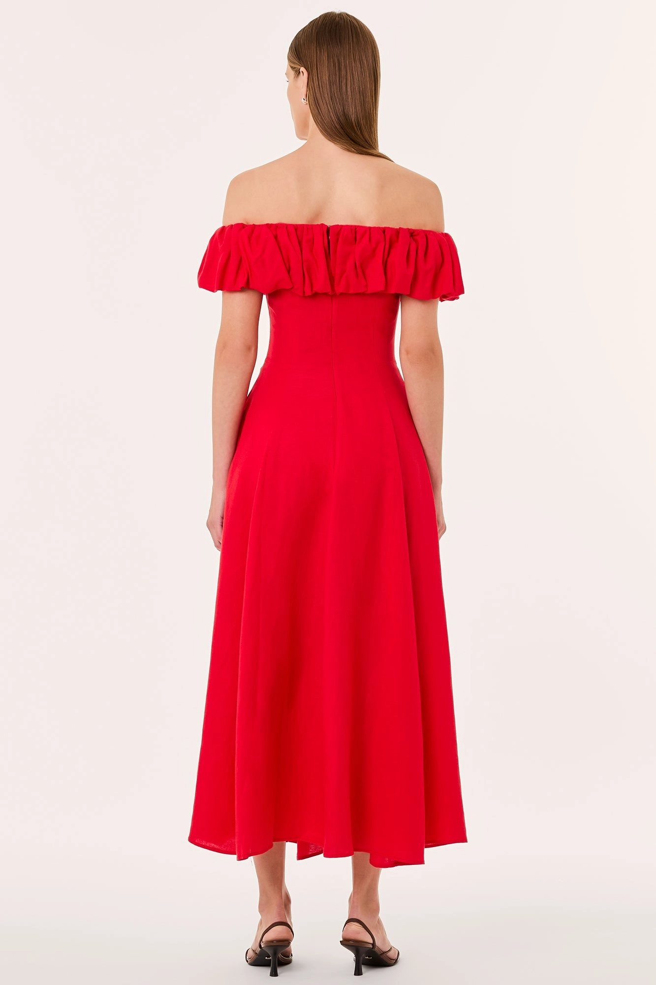 YARA DRESS - SCARLET