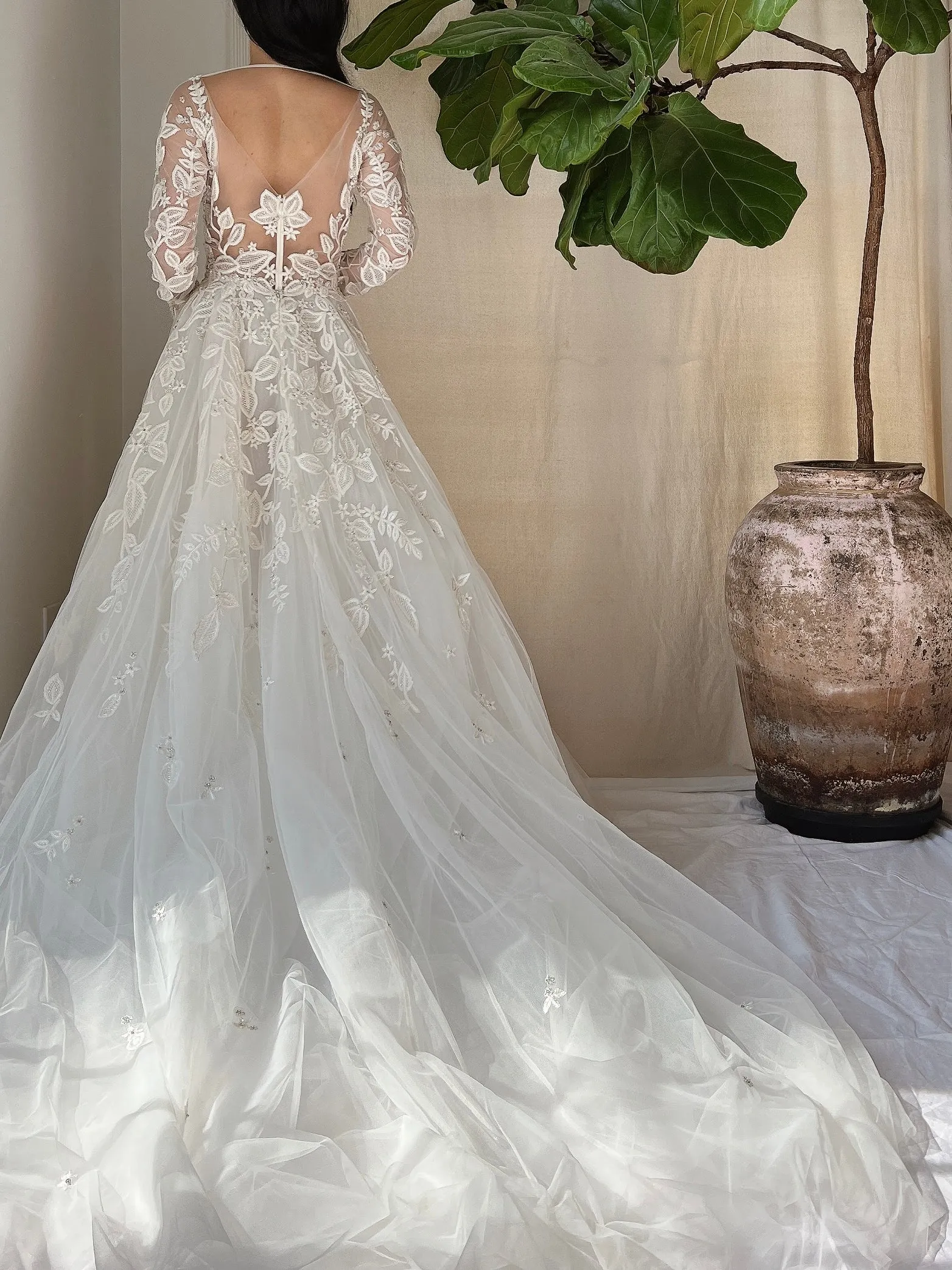 Zuhair Murad Tulle Embroidered Dress - S